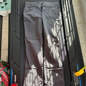 Gray Straight-Leg Pants